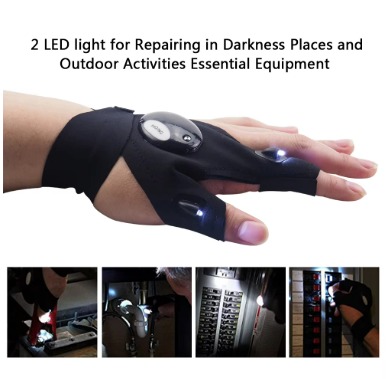 LED Senter Sarung Tangan - Alie Express